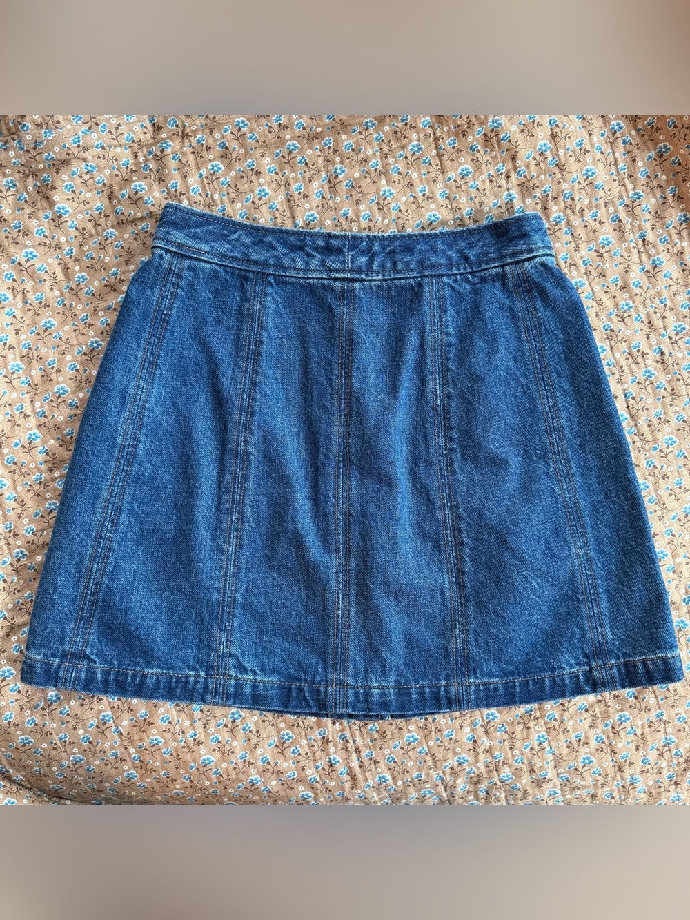 APC Denim snap-front miniskirt - size 34 - Picture 6 of 11